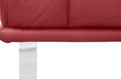 W.SCHILLIG 2,5-Sitzer »montanaa elegant und edel, bequem, Federkernunterfederung« mit Metallkufen in Chrom glänzend, Breite 212 cm