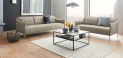 W.SCHILLIG 2,5-Sitzer »sally Designsofa mit schmalen Armlehnen, bequem und elegant« mit Metall-Winkelfüßen in Chrom glänzend, Breite 174 cm