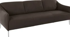 W.SCHILLIG 3-Sitzer »sally Design-Sofa, Loungesofa, bequem, schmale Armlehnen, Breite 224cm« mit Metall-Winkelfüßen in Chrom glänzend, Breite 224 cm