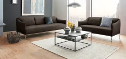W.SCHILLIG 3-Sitzer »sally Design-Sofa, Loungesofa, bequem, schmale Armlehnen, Breite 224cm« mit Metall-Winkelfüßen in Chrom glänzend, Breite 224 cm