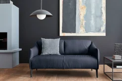 W.SCHILLIG 2-Sitzer »sally Designsofa, Loungesofa, bequem, schmale Armlehnen, Breite 154cm« mit Metall-Winkelfüßen in Schwarz pulverbeschichtet, Breite 154 cm