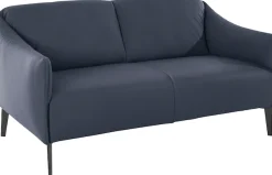 W.SCHILLIG 2-Sitzer »sally Designsofa, Loungesofa, bequem, schmale Armlehnen, Breite 154cm« mit Metall-Winkelfüßen in Schwarz pulverbeschichtet, Breite 154 cm