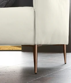 W.SCHILLIG 2,5-Sitzer »sally Designsofa, Loungesofa, bequem, schmale Armlehnen, Breite 174cm« mit Metallfüßen in Bronze pulverbeschichtet, Breite 174 cm