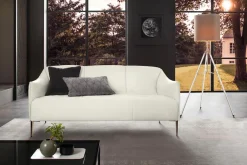 W.SCHILLIG 2,5-Sitzer »sally Designsofa, Loungesofa, bequem, schmale Armlehnen, Breite 174cm« mit Metallfüßen in Bronze pulverbeschichtet, Breite 174 cm