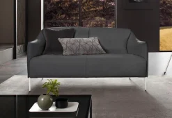 W.SCHILLIG 2-Sitzer »sally Design Sofa mit schmalen Armlehnen, bequem und elegant« mit Metallfüßen in Chrom glänzend, Breite 154 cm
