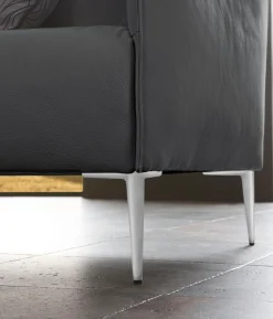 W.SCHILLIG 2-Sitzer »sally Design Sofa mit schmalen Armlehnen, bequem und elegant« mit Metallfüßen in Chrom glänzend, Breite 154 cm