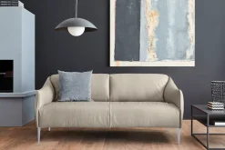W.SCHILLIG 2,5-Sitzer »sally Designsofa, Loungesofa, bequem, schmale Armlehnen, Breite 194cm« mit Metallfüßen in Silber matt, Breite 194 cm