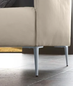 W.SCHILLIG 2,5-Sitzer »sally Designsofa, Loungesofa, bequem, schmale Armlehnen, Breite 194cm« mit Metallfüßen in Silber matt, Breite 194 cm