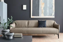 W.SCHILLIG 3-Sitzer »sally Design-Sofa, Loungesofa, bequem, schmale Armlehnen, Breite 224cm« mit Metall-Winkelfüßen in Schwarz pulverbeschichtet, Breite 224 cm
