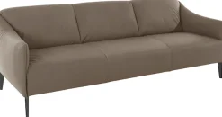 W.SCHILLIG 3-Sitzer »sally Design-Sofa, Loungesofa, bequem, schmale Armlehnen, Breite 224cm« mit Metall-Winkelfüßen in Schwarz pulverbeschichtet, Breite 224 cm