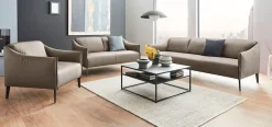 W.SCHILLIG 3-Sitzer »sally Design-Sofa, Loungesofa, bequem, schmale Armlehnen, Breite 224cm« mit Metall-Winkelfüßen in Schwarz pulverbeschichtet, Breite 224 cm
