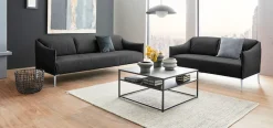 W.SCHILLIG 3-Sitzer »sally Design-Sofa, Loungesofa, bequem, schmale Armlehnen, Breite 224cm« mit Metallfüßen in Silber matt, Breite 224 cm