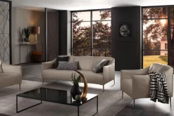 W.SCHILLIG 2,5-Sitzer »sally Design-Sofa, Loungesofa, bequem, schmale Armlehnen, Breite 194cm« mit Metallfüßen in Bronze pulverbeschichtet, Breite 194 cm