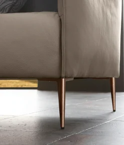 W.SCHILLIG 2,5-Sitzer »sally Design-Sofa, Loungesofa, bequem, schmale Armlehnen, Breite 194cm« mit Metallfüßen in Bronze pulverbeschichtet, Breite 194 cm