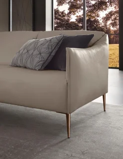 W.SCHILLIG 2,5-Sitzer »sally Design-Sofa, Loungesofa, bequem, schmale Armlehnen, Breite 194cm« mit Metallfüßen in Bronze pulverbeschichtet, Breite 194 cm
