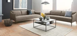 W.SCHILLIG 2,5-Sitzer »sally Design-Sofa, Loungesofa, bequem, schmale Armlehnen, Breite 194cm« mit Metallfüßen in Bronze pulverbeschichtet, Breite 194 cm