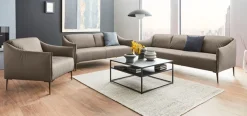 W.SCHILLIG 2,5-Sitzer »sally Design-Sofa, Loungesofa, bequem, schmale Armlehnen, Breite 194cm« mit Metallfüßen in Bronze pulverbeschichtet, Breite 194 cm