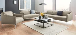 W.SCHILLIG 2,5-Sitzer »sally« mit Metallfüßen in Silber matt, Breite 174 cm