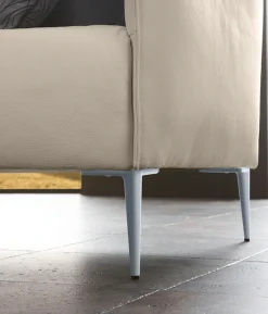 W.SCHILLIG 2,5-Sitzer »sally« mit Metallfüßen in Silber matt, Breite 174 cm