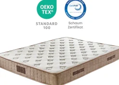 Yatas Bedding Bonnellfederkernmatratze »Majestät Luxus, Boxspringmatratze 90x200, 140x200 cm & weitere Größen« 30 cm hoch 207 Federn 1 Stk. tlg. H3, wendbar, ergonomisch, atmungsaktiv
