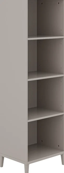 YUNY by PAIDI Standregal »BROTHER STU mit 4 offenen Fächern« B/H/T ca. 48x155x38cm, Taupe,stabiles und langlebiges Regal, geprüfte Qualität