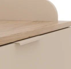 YUNY by PAIDI Wickelkommode »HAZEL in Beige, 3 Schubladen mit Soft-Close, inkl. Wickelaufsatz« bis 50 kg 95 cm Breite, Kommode mit abnehmbarem Aufsatz, geprüfte Sicherheit 94,7 cm