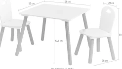 Zeller Present Sitzgruppe »Scandi« Set, 3 Stk. tlg. für Kinder